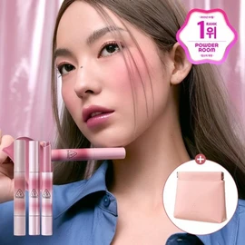 Exclusive 3CE Shine Reflector 1+1 Gift Cloudy Pink Flip Pouch / 단독기획 3CE 샤인 리플렉터 1+1 증정클라우디 핑크 플립 파우치