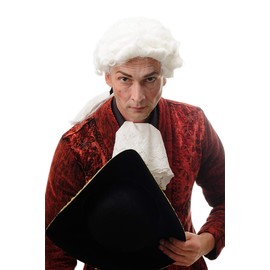 Wig Me Up – DH1126 P60 White Curly Baroque Lord Judge Court Composer Men's Wig Edelmann Density Thick Braided