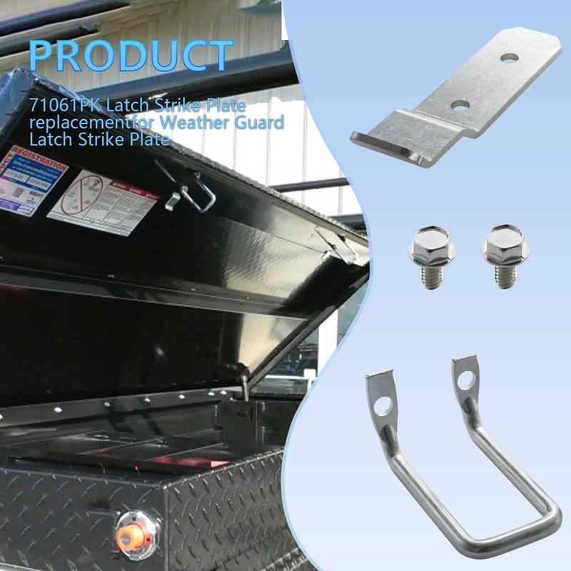 Hugexpen 71061PK Latch Strike Plate for Weather Guard Tool Box