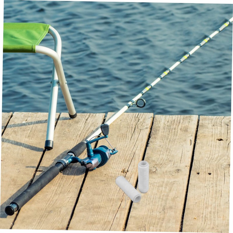 KOMBIUDA 2pcs Fishing Line for Bait Tying Invisible Elastic Thread