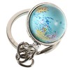 LIFKOME World Map Globe Keychain Creative Planet Key Chain Portable