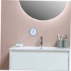 Ciieeo 1Pc Hanging Wall Clock with Suction Cup Mute Clock