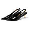 Coutgo - Zapatos de tacón para mujer, con correa de