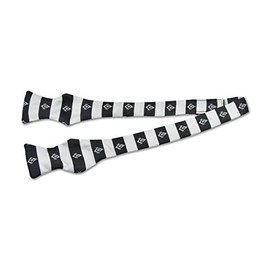 Square & Compass Masonic Bow Tie - [Black & Silver]