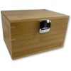 BzzBox Decorative OG Storage Box - Light Bamboo, Lockable, with