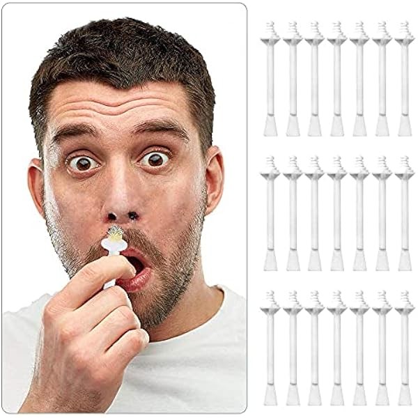 Nose Wax Sticks - 60Pcs Plastic Nasal Cleaning Applicators for