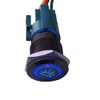 ESUPPORT ESUPPORT 12V Car Vehicle Blue LED Light Interior Push