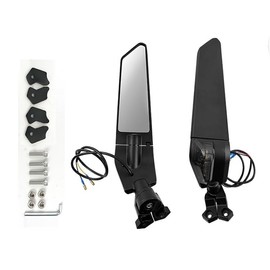 TT719 Wing Style Rear View Mirror Integrated Signal Light Compatible with CFMOTO 450SS 2023 2024 2025,CFMOTO 450SS Accessories