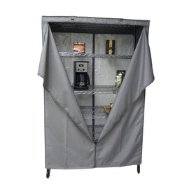 Formosa Covers Premium Wire Shelf Cover - Perfect Fit for Wire Shelving - Versatile Shelf Covers Protects & Organize - Ideal for Outdoor Storage Shelf - Wire Rack Cover - 72Wx24Dx78H Inches - Grey