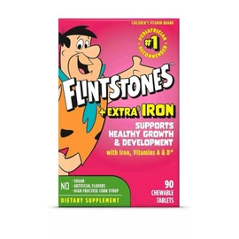 Flintstones Chewable Kids Vitamins W/Iron, Multivitamin for Kids & Toddlers 90CT