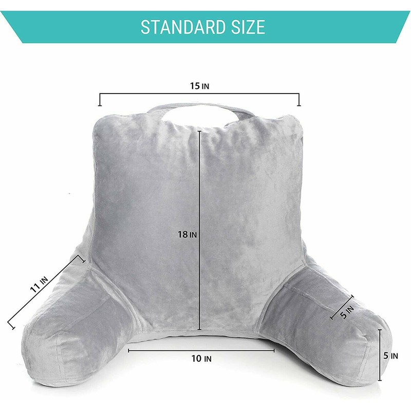 Milliard Reading Pillow with Shredded Memory Foam, Great as Backrest