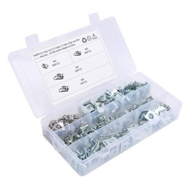 U Type Clips and Nuts,Spire Nuts 160Pcs Car U Clips Chimney Nut 304 Stainless Steel Fastener M4 M5 M6 M8 Nuts and Assortment Kit,M6 Clip Nut for Motorcycle Car