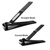 Nail Clippers Set Sharp Black Nail Cutter Fingernail Toenail Clipper