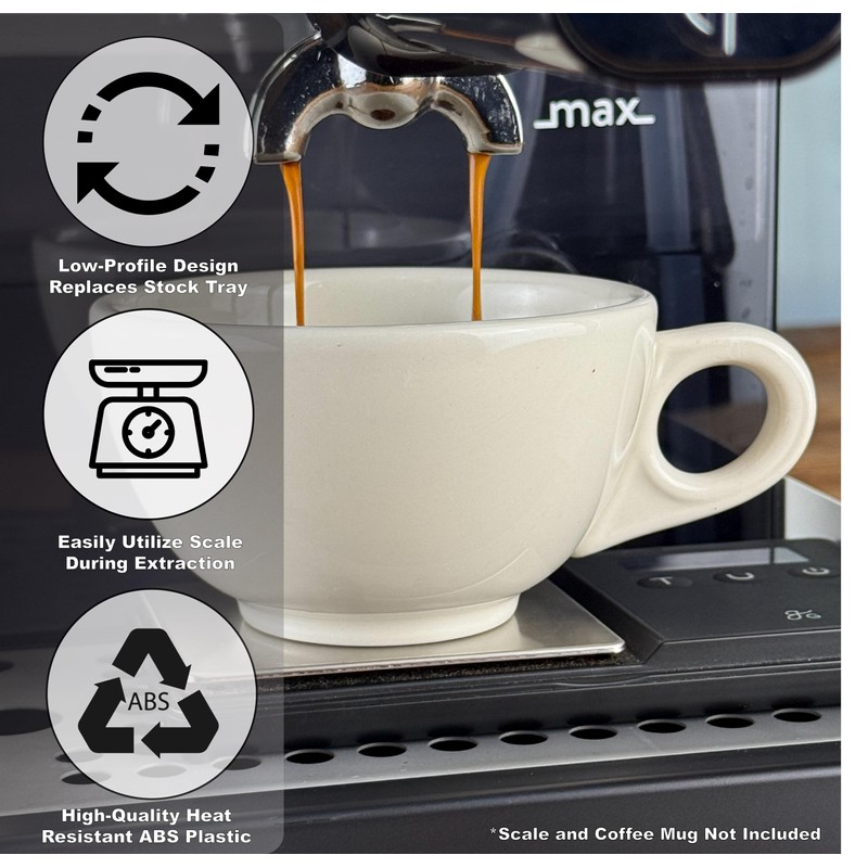 Low Profile Thin Drip Tray Compatible with Gaggia Classic Pro