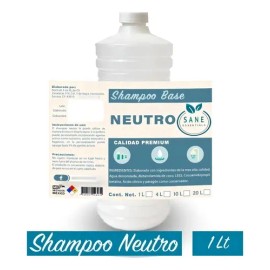 Shampoo Neutro Base Transparente 1 Lt Sin Esencia Sin Aroma                                                                                           
