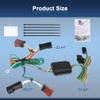 JDMEXEV 4-Pin Trailer Wiring Harness for Trailer Light Connect Compatible