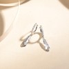Carleen Solid 925 Sterling Silver Hoop Earrings, Small Hanging earrings,