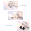 Qimily Quality Freshwater Cultured Pearl Earrings Leverback Dangle Stud Silver