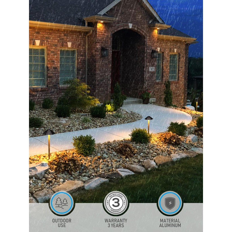 LEONLITE Low Voltage Landscape Path Light Stability Plate, 1/2" NPT