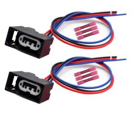 LIZAPUS 2pcs 3-Way Stop/Brake Lights Connector Compatible with Ram 2500 2011-2018 2AME77414A Pigtail Wire Harness 5160365AG 4857327AB 5116238AB