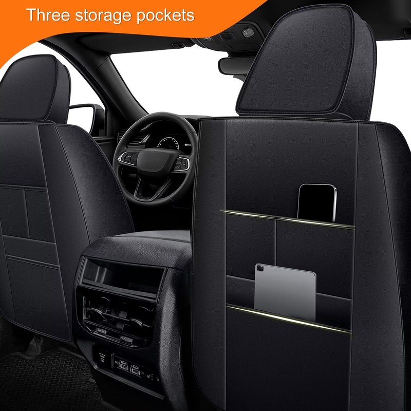 RAWAKORW Car Seat Covers for Jeep Grand Cherokee 2007-2010 Front