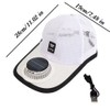Solar & USB Rechargeable Fan Baseball Cap, 3-Speed Mesh Cooling