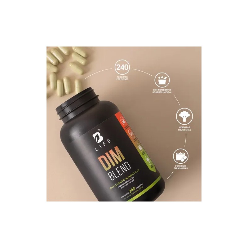 Dim 300mg Con Vitamina C Y Brócoli 240caps Dim Blend.