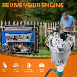 Topkidame Huayi P27-1D Gasoline Generator Carburetor Fit for Champion Predator Generac 420cc 439cc 459cc GX390 Powered 6500 8750 9000 5500 7000 8000 7500 9500