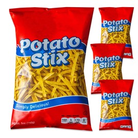 Circle of Drink Potato Stix - Real Fresh Potatoes - Crispy, Crunchy, Delicious Snack - 4, 5.5oz Bags