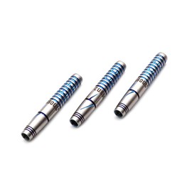 CUESOUL Blue GEM Stone 20g Soft Tip 90% Tungsten Dart Set with Titanium Coating and Gradient Rust Flights