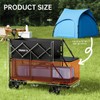 DUHKOI Double Decker Wagon 320L Large Capacity 400LBS Collapsible Sports