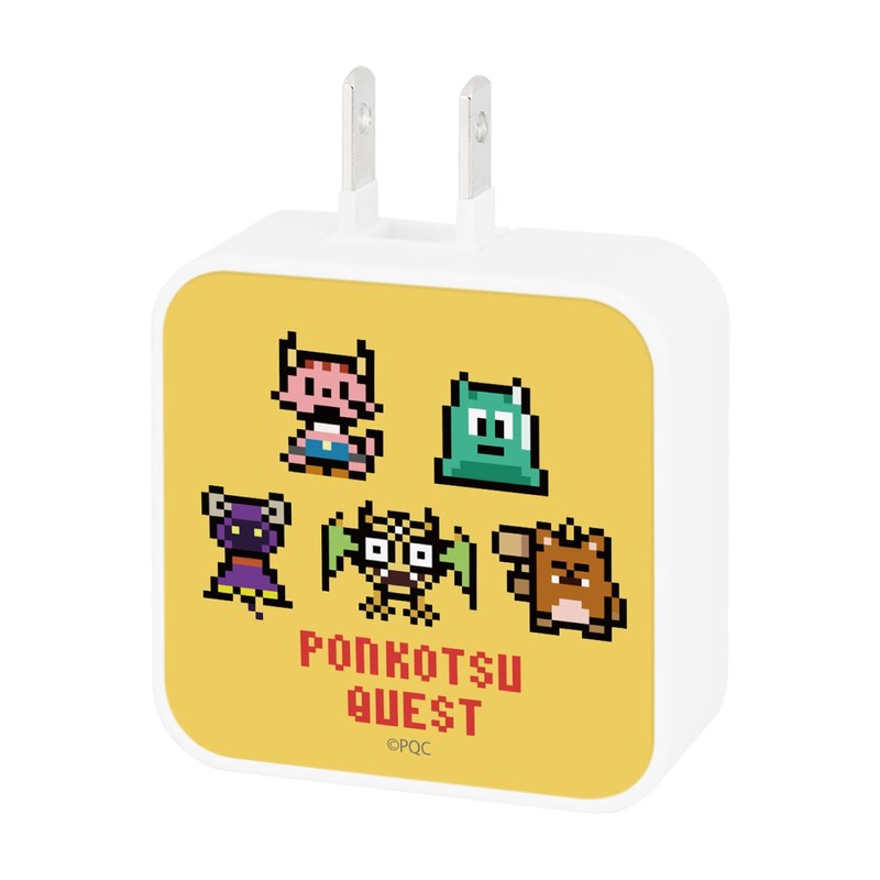 Gourmandies Ponkotsu Quest USB to USB Type-C AC Adapter Dot