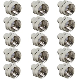 Greluma 15 Stk 75 Ohm F Typ Stecker, Abschlusskappe, Widerstandsenden, Schutzhülle, wasserdicht, staubdicht, Kappen, Koaxial Koaxialstecker für FM TV Satellitenantenne