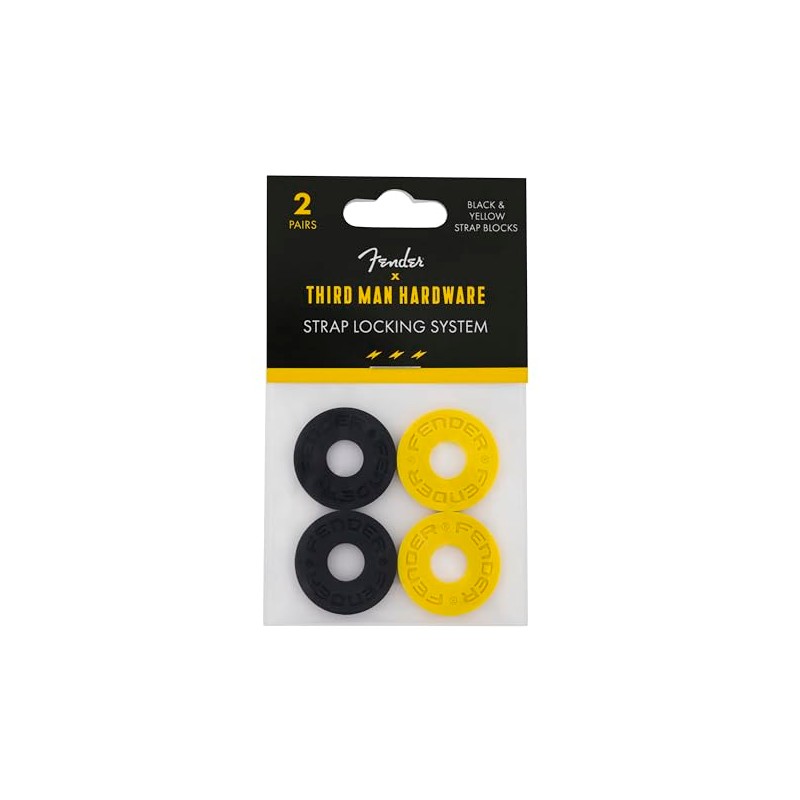 Fender/Strap Blocks Third Man Records 2 x Black and 2