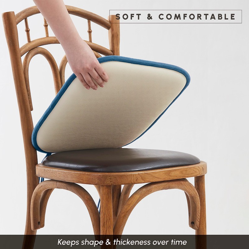 Elegant Comfort 6 Pack Chair Cushion Covers - Skid-Proof Rubber