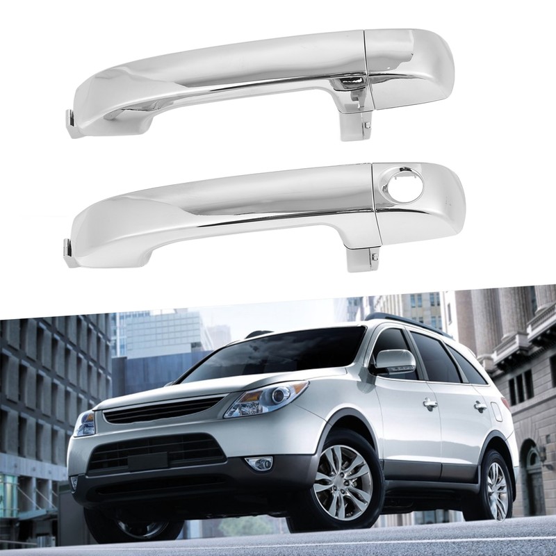 2pcs Car Exterior Door Handle Assembly Sliver 826513J010 Replacement for