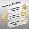 AUXBC 4PCS 50mm/2” Double Ball Tension Roller Catch Latch, Solid