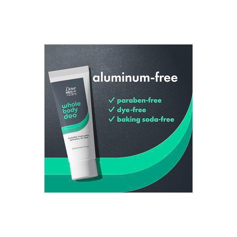 Dove Men Care Crema Desodorante Todo Cuerpo Aluminio Aloe Bambú