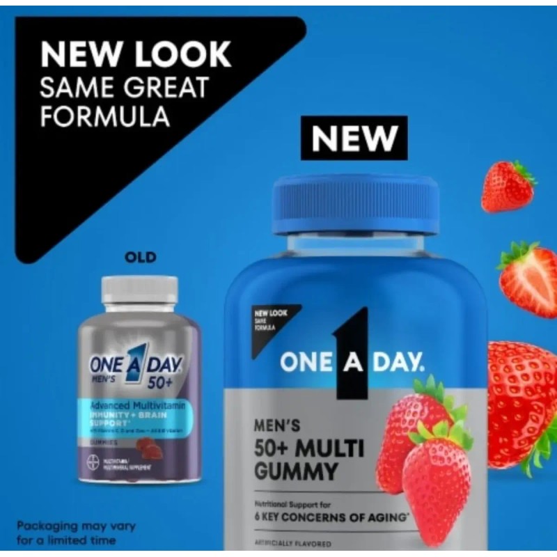 One Day Men Hombres Multivitaminas 130 Gomitas