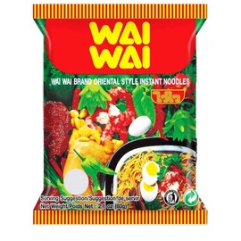 Waiwai Wai Wai Instant Noodle (Oriental Style) 1.93 Oz Pack of 30