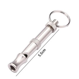 Galyacht Silvery Dog Whistles, Adjustable Ultrasonic Dog Whistle, Portable Whistle Pet Whistle Supersonic Whistle Dog Whistles for Pet Training, Training and Behavior Aids Training and Behavior Aids