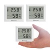 KETOTEK Thermometer, Hygrometer, 3-Piece Indoor Large Screen Temperature and Hygrometer,
