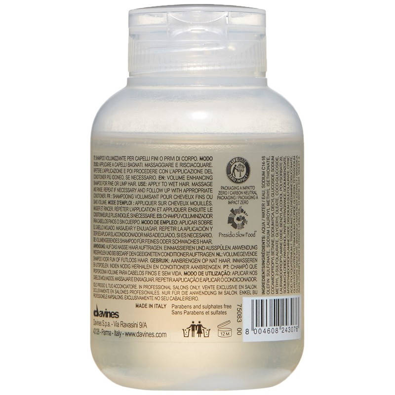Davines Volu Shampoo, 2.5 Fl Oz