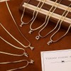 TASISO Layered Gold Necklaces for Women Tiny Initial Necklaces 14K