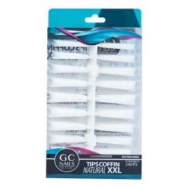 Tip Xxl Coffin 240 Pzs, Uñas Acrilicas , Gc Nails