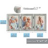 Frametory, 5x7 Triple Picture Frames Hinged 3 Photos Frame Collage,