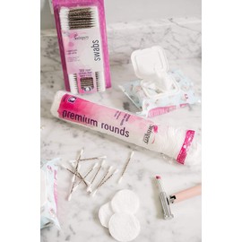 Swisspers Premium 100% Cotton Rounds, Hypoallergenic, 240 Count