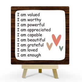 Mental Health Gifts for Women Men Desk Decor Wooden Sign, Psychology Gifts Motivational Gifts for Friends Coworker, Farmhouse Home Therapy Consulting Office Decor Plaque Table Centerpiece - A30