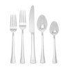 Gourmet Basics by Mikasa Contempo 45-Piece Stainless Steel Flatware Set,