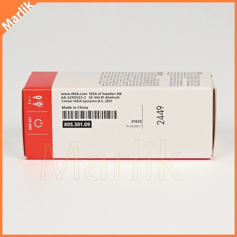 Ikea SOLHETTA LED Bulb E12 Chandelier/Clear 250 lumen, NON dimmable,